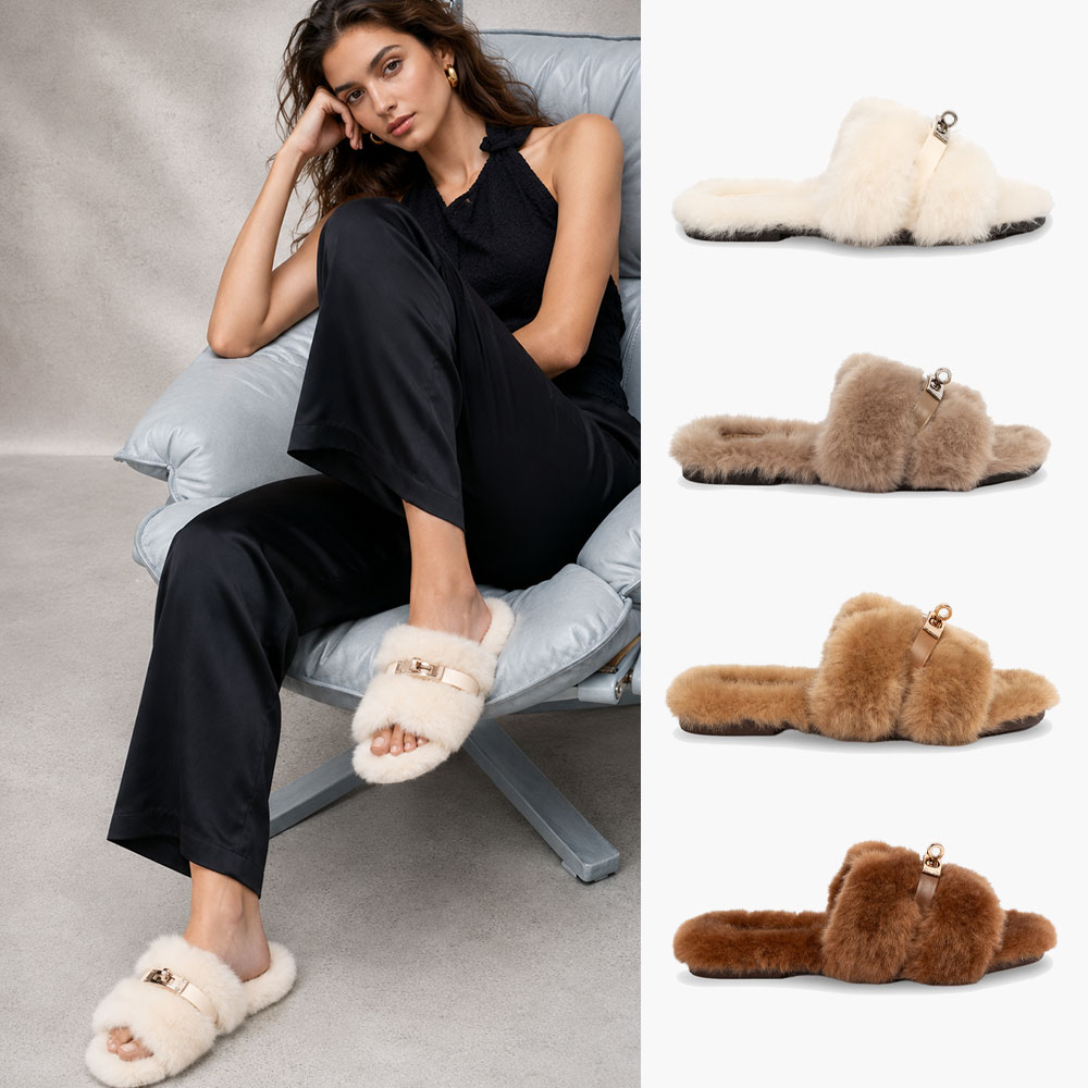 [무료배송] 호주정품 오즈웨어 스텔라 참 시어링 슬리퍼 (굽2cm) OZWEAR UGG OB1074