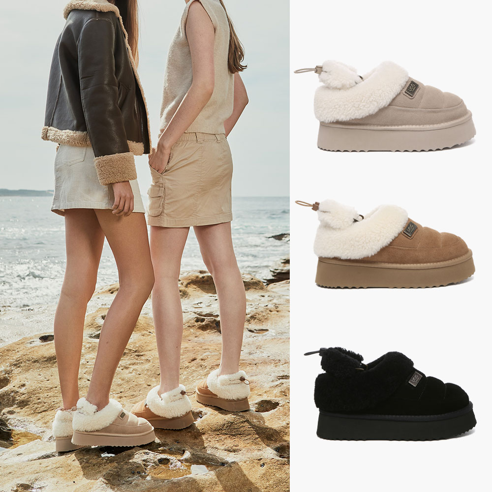 [무료배송] 호주정품 에버어그 페이지 밴딩 슬리퍼 (굽4cm) UGG UEA2062